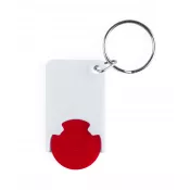 czerwony - Zabax brelok do kluczy z miejscem na monete