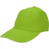 jasnozielony - Czapka z daszkiem bawełniana 6 paneli, 260 g/m² CURTIS
