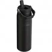 Czarny - Butelka na wodę Stanley IceFlow™ 2.0 o pojemności 700 ml ze słomką