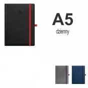 Kalendarz książkowy A5 DZIENNY z registrami