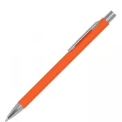 pomarańczowy - Długopis metalowy soft touch GIORGIO
