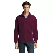 Bluza polarowa męska rozpinana 300 g/m² Sol's NORTH Burgundy