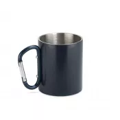 granatowy - Kubek z recyklingowanej stali nierdzewnej VIVO 250 ml