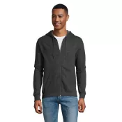 Bluza unisex z kapturem rozpinana 260 g/m² Sol's STONE Charcoal Melange