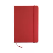 Notes A5 w okładce PU 96 kartek gładkie ARCONOT PLAIN Czerwony