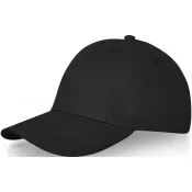 Czarny - 6-panelowa czapka Davis