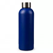 ciemnoniebieski - Butelka termiczna z matowym wykończeniem 500ml