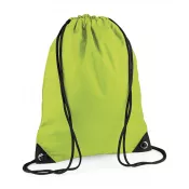 Lime Green - Reklamowy plecak na sznurkach  poliestrowy BagBase BG10, 34 x 45 cm