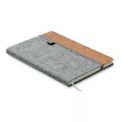 Notes A5 w okładce z filcu 80 kartek w linię CORKBOOK