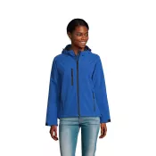 Softshell z kapturem 340 g/m² Sol's REPLAY WOMEN Niebieski