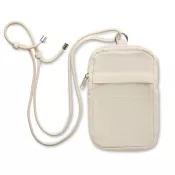 Torebka na telefon z recyklingu 280 g/m² MOBIBOLSA Bezowy