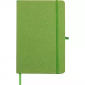 zielony - Notes A5 z papieru z recyklingu