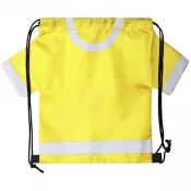 żółty - Worek ze sznurkiem "koszulka kibica", rozmiar dziecięcy