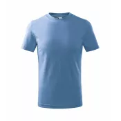 Błękitny - Koszulka bawełniana dziecięca 160 g/m²  BASIC 138