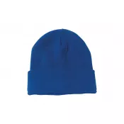 niebieski - Lana czapka zimowa