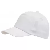 biały - 5-segmentowa czapka FAVOURITE