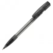 czarny transparentny - Transparentny długopis Nash