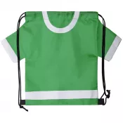 zielony - Worek ze sznurkiem "koszulka kibica", rozmiar dziecięcy