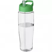 Przezroczysty-Zielony - Bidon H2O Tempo® o pojemności 700 ml z wieczkiem z słomką