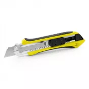 żółty - Nóż do tapet z mechanizmem zabezpieczającym, zapasowe ostrza w komplecie | Sutton