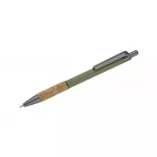 oliwkowy - Długopis metalowy KUBOD