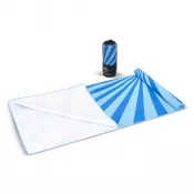 niebieski - Szybkoschnący ręcznik plażowy R-PET 100×180 cm, sublimacja