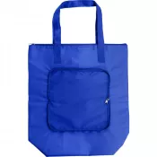 niebieski - Składana torba termoizolacyjna, torba na zakupy