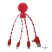 czerwony - 2081 | Xoopar Mr. Bio Charging cable