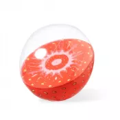 czerwony - Dmuchana piłka plażowa "owoc"