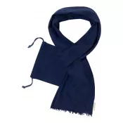ciemno niebieski - Betty szalik/szal z bawełny organicznej