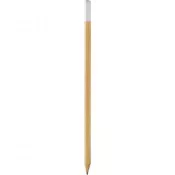 Biały - Ołówek z kolorową końcówką