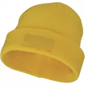 Żółty - Czapka typu beanie Boreas z naszywką