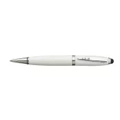 biały - Długopis ze stali nierdzewnej TOUCH DOWN