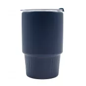 granatowy - Kubek ceramiczny Azzurro 440 ml