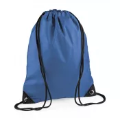 Sapphire Blue - Reklamowy plecak na sznurkach  poliestrowy BagBase BG10, 34 x 45 cm