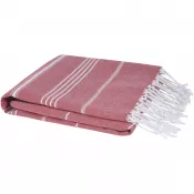 Czerwony - Anna bawełniany ręcznik hammam o gramaturze 180 g/m² i wymiarach 100 x 180 cm