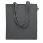 Torba na zakupy z bawełny organicznej 180 g/m² ONEL Kamienny Szary