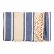 niebieski - Ręcznik plażowy 90 x 180 cm Yistal 100% bawełna org. 110 g/m²