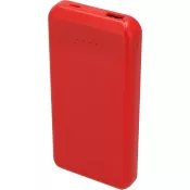 czerwony - Power bank z ABS z recyklingu 10000 mAh PRESTON