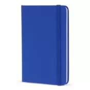 niebieski - Notatnik A6 z tworzywa PU z kartkami FSC