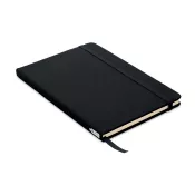 Notes A5 w okładce z RPET 80 kartek w linię NOTE RPET Czarny