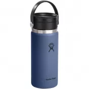Kubek termiczny Hydro Flask Wide Mouth 473 ml ze stali nierdzewnej, z izolacją termiczną i pokrywką Flex Sip™ Średnioniebieski
