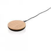 brązowy - Bambusowa ładowarka bezprzewodowa 5W Bamboo X