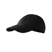 czarny - Dziecięca czapka z daszkiem 340 g/m² 6P KIDS 303