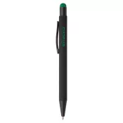 ciemno zielony - Długopis metalowy z kolorowym grawerem Pearly