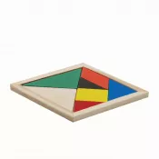 kolorowy - Drewniane puzzle TANGRAM BASE