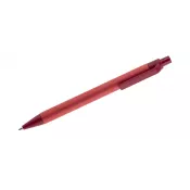 czerwony - Długopis papierowy POLI