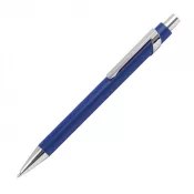 niebieski - Długopis reklamowy metalowy - matowy