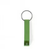 zielony - Brelok do kluczy, otwieracz do butelek z aluminium z recyklingu