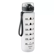 Butelka sportowa RPET 1000 ml ISFORDEN MARK Przezroczysty Bialy